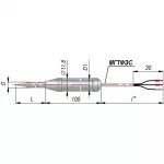 ДТС174 термопреобразователи сопротивления с кабельным выводом медные фото