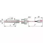 ДТС204 термопреобразователи сопротивления с кабельным выводом платиновые фото