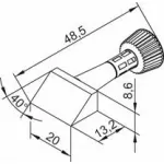 102CDLF200 - паяльное жало Ersa фото