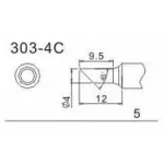 303-4CF - паяльная насадка для Quick фото