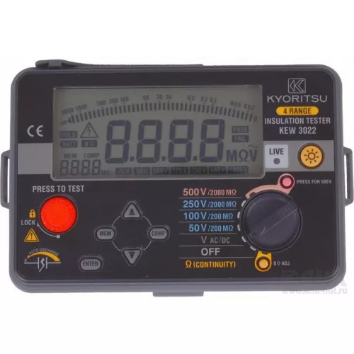 KEW 3022A - измеритель сопротивления изоляции, мегаомметр (KEW3022) фото 1