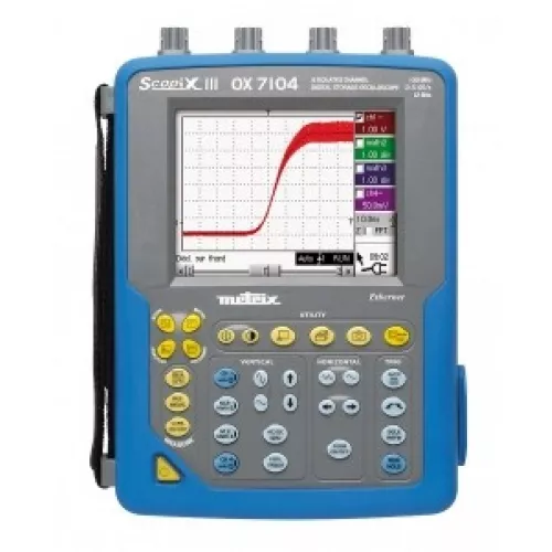 OX7104CSD-K - портативный индустриальный осциллограф + опция анализатора качества эл. энергии и ПО Chauvin Arnoux (OX 7104 CSD K) фото 1