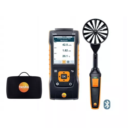 testo 440 (0563 4403) - Комплект с крыльчаткой 100 мм с Bluetooth фото 1