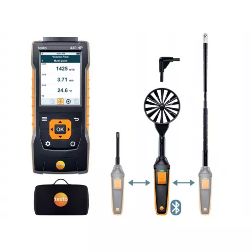 testo 440 delta P (0563 4410) - Комплект для вентиляции 2 с Bluetooth фото 1