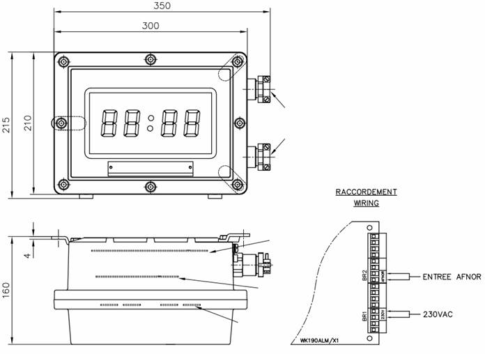 HDG226A1J часы цифровые взрывозащищенные для помещений